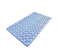 YShiuoL Alfombra BañO Alfombra Antideslizante for baño, Orificio Redondo con Fuga Ventosa, Masaje de Seguridad, Alfombra for Suelo, Alfombrilla for pies Gran tamaño(Blue,88x40cm)