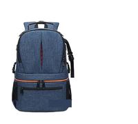 YShiuoL Bolsa de cámara con Doble Correa hacia Arriba y Abajo, Impermeable, Unisex, Bolsa Digital, Accesorios, for Lentes, Capa DIY Funda Camara Reflex(Blue with Orange)