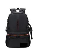 YShiuoL Bolsa de cámara con Doble Correa hacia Arriba y Abajo, Impermeable, Unisex, Bolsa Digital, Accesorios, for Lentes, Capa DIY Funda Camara Reflex(Black with Orange)