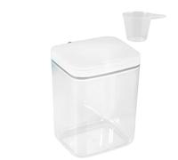 YShiuoL Caja para cápsulas de lavadora Contenedor de almacenamiento cápsulas detergente for baño, caja transparente con tapa(1PC 5.5L)