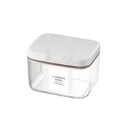 YShiuoL Caja para cápsulas de lavadora Contenedor de cápsulas detergente con etiquetas, multiusos, for organizar y almacenar en la lavandería, for potenciar el aroma