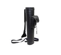 YShiuoL carcaj de arquería Mochila con aljaba de Cuero for Tiro con Arco, Soporte for Flechas, Bolsa Grande con Correas, Bolsa de Almacenamiento for cinturón for Disparar(Black)