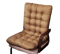 YShiuoL Cojín para Muebles de jardín con Respaldo Cojín sólido, Suave y cómodo, for Silla reclinable, for jardín, Exterior, con Respaldo Alto(Light Brown,45x85cm)