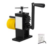 YShiuoL Doblador de anillos Máquina de prensado manual for joyería, con rodillo de acero y plástico, for doblar brazaletes, anillos y pendientes.(Black-Plastic Roller)