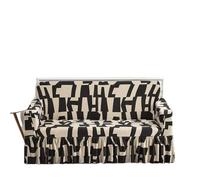 YShiuoL Funda de Sofá con Falda Fundas de sofá elásticas con Estampado Floral y faldón, Lavables Protectoras for sofás 1, 2, 3 4 plazas(Color 1,L (190-230cm))
