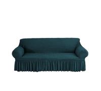 YShiuoL Funda de Sofá con Falda Fundas de sofá elásticas Red Burbujas 1, 2, 3 o 4 plazas con Borde faldón, for decoración del hogar y hoteles(Blue Green,3 Seater)