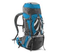 YShiuoL mochila al aire libre Mochila de senderismo de 70 l for exteriores, gran capacidad, impermeable, for escalada, for hombre y mujer, for bushcraft, viajes y acampada.(Blue)