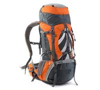 YShiuoL mochila al aire libre Mochila de senderismo de 70 l for exteriores, gran capacidad, impermeable, for escalada, for hombre y mujer, for bushcraft, viajes y acampada.(Orange)