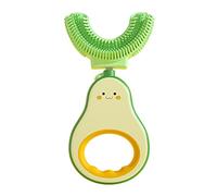 Ysimee Cepillo de Dientes en Forma de U para Niños, Limpieza Integral de Dientes de 360°, Cabezales de Cepillo de Silicona Ultra Suaves Duales, Cepillos de Dientes Manual, 6-12 años