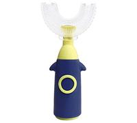 Ysimee Cepillo de Dientes en Forma de U para Niños, Limpieza Integral de Dientes de 360°, Cabezales de Cepillo de Silicona Ultra Suaves Duales, Cepillos de Dientes Manual, 6-12 años