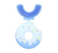 Ysimee Cepillo de Dientes en Forma de U para Niños, Limpieza Integral de Dientes de 360°, Cabezales de Cepillo de Silicona Ultra Suaves Duales, Cepillos de Dientes Manual, 6-12 años