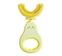 Ysimee Cepillo de Dientes en Forma de U para Niños, Limpieza Integral de Dientes de 360°, Cabezales de Cepillo de Silicona Ultra Suaves Duales, Cepillos de Dientes Manual, 6-12 años