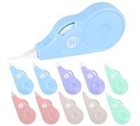 Ysimple 10 Piezas Cinta Correctora Blanca 30m*5mm,Cintas Correctoras,Correction Tape con Capuchón Protector,Mini Cinta Correctora,para Material Escolar Oficina Hogar Niños Estudiantes (Blanco-1)