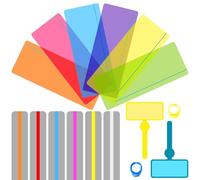 Ysimple 16 Piezas Juego de Tiras de Lectura Guiadas, Regla de Seguimiento de Lectura, con Rastreador de Dedos, Regla de Superposición para Dislexia, Ayuda a Leer Dislexia, Estrés Visual, ADHD