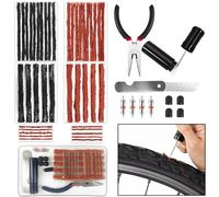 Ysimple 51 Piezas Tiras de Mechas Pinchazos MTB,Kit Repara Pinchazos Bicicleta,Kit de Herramientas de Reparación de Neumáticos Tubeless,Kit de Herramientas Tubeless,para Coche y Moto