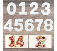 Ysimple 9 Piezas Números de 0 a 8 Moldes para Tartas,Moldes en Forma de Números,Moldes para Pasteles en Forma de Números,para Aniversario,Bodas,Cumpleaños (10 Pulgadas)