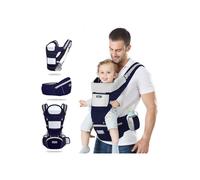 Ysinobear baby carrier with removable hood, ergonomic seat, front and back carrying mode for babies and children from 0 to 36 years