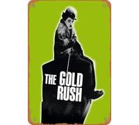 Ysirseu Charlie Chaplin in The Gold Rush Movies - Letrero de estaño para pared de café, cafetería, decoración de pared de 12 x 18 pulgadas