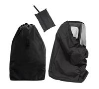 YSJCHEBS 1 bolsa de almacenamiento para asiento de seguridad, color negro, 86x43 cm, tela Oxford, resistente al polvo y al agua, multifuncional, apta para viajes