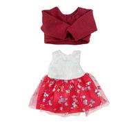 YSJCHEBS 1 Juego De Ropa para Muñecas, Ropa Roja, Vestido para Muñecas, Abrigo Rojo, Conjunto De Decoración para Muñecas, Bonitos Accesorios para Muñecas
