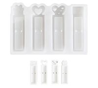 YSJCHEBS 1 Molde De Silicona para Soporte De Chocolate, Molde De Fundición para Manualidades, 4 Moldes De Silicona para Festivales