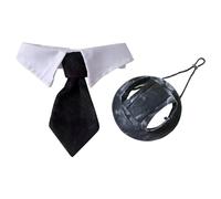 YSJCHEBS 1 Pajarita para Mascotas, 1 Sombrero Ajustable para Mascotas, Lindo Sombrero con Apertura De Orejas para Mascotas, Ropa Creativa para Mascotas, Ropa De Boda para Mascotas