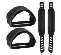 YSJCHEBS 1 Par De Correas para Pedales De Bicicleta Y 2 Piezas De Correas para Pies De Bicicleta, Correas para Pedales Ajustables, Accesorios para Bicicletas, Correas para Pies De Bicicleta