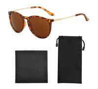 YSJCHEBS 1 Pieza De Gafas, 1 Pieza De Paño Para Gafas, 1 Pieza De Bolsa Para Gafas, Gafas De Sol De Moda Retro, Gafas De Sol De Mujer, Gafas Clásicas, Espejos Decorativos Para Ropa