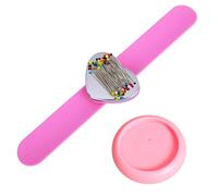 YSJCHEBS 1 Pulsera Magnética Y 1 Caja De Agujas Magnética, Caja De Almacenamiento De Herramientas De Costura, Accesorios De Costura, Alfiler De Muñeca De Costura, Alfiler De Costura Fijo