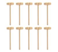 YSJCHEBS 10 Uds. Mini Martillo De Madera, Martillo De Madera Creativo, Martillo De Madera para Niños, Juguetes para Niños, Herramientas Artesanales DIY