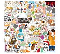 YSJCHEBS 100 Pegatinas De Dibujos Animados De Conejillo De Indias, Lindas Pegatinas De Animales, Pegatinas Interesantes para Decorar Equipaje, Scooters, Guitarras