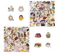 YSJCHEBS 100 Pegatinas De Erizos, Pegatinas Lindas Y Divertidas, Se Pueden Usar para Decorar Equipaje, Guitarras Y Patinetas.