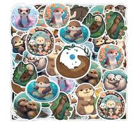 YSJCHEBS 100 Pegatinas De Nutria De Dibujos Animados, Pegatinas Divertidas Y Lindas, Pegatinas Impermeables, Se Pueden Utilizar para Decorar Botellas De Agua, Fundas De Teléfonos Y Cuadernos