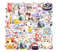 YSJCHEBS 100 Pegatinas Lindas De Gatos, Pegatinas De Graffiti De Dibujos Animados, Pegatinas De Recompensa para Niños, Pegatinas Decorativas, Pegatinas Impermeables