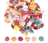 YSJCHEBS 100 Piezas De Flores Artificiales, Materiales De Bricolaje, Decoración Floral, Materiales para Accesorios De Ropa, Flores para Manualidades, Decoraciones Florales para Fiestas