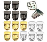 YSJCHEBS 15 Uds. Cerraduras para Mochila, Cerraduras para Bolsas De Metal, Hebillas De Cierre para Bolsas Tejidas, Cerraduras para Bolsos, Cerraduras para Equipaje DIY, Accesorios para Bolsas
