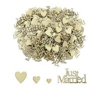 YSJCHEBS 150 Uds. Decoraciones De Madera para Bodas, Decoración DIY, Accesorios para Fotografías De Fiesta, Decoraciones Creativas De Madera, Decoraciones para Mesa De Fiesta