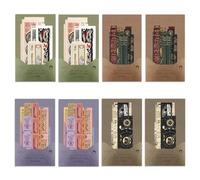 YSJCHEBS 160 Pegatinas Retro Literarias, Accesorios para Álbumes De Recortes, Pegatinas Decorativas, Adecuadas para Álbumes De Recortes, Diarios, Sobres, Álbumes De Fotos, Etc.