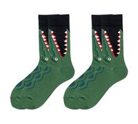 YSJCHEBS 2 Pares De Calcetines De Cocodrilo, Calcetines Divertidos, Calcetines De Diseño Creativo, Calcetines Lindos De Dibujos Animados, Calcetines Suaves Y Cómodos