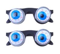 YSJCHEBS 2 Pares De Gafas De Primavera, Gafas Divertidas para Adultos, Ojos Grandes, Gafas Saltones, Gafas De Sol Extrañas, Gafas De Broma para Adultos