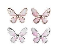 YSJCHEBS 2 Pares De Pendientes De Mariposa, Mini Pendientes De Mariposa, Pendientes De Mariposa, Accesorios Lindos para Niñas, Pendientes Modernos Y Versátiles, Elegantes Pendientes De Mariposa