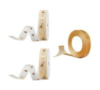 YSJCHEBS 2 Piezas De Cintas Impresas En Forma De Corazón, 1 Pieza De Cinta De Gasa De Nieve, Cinta De Amor, Decoración De Cinta para Envolver Flores, Cinta Decorativa Dorada, Decoración De Cinta