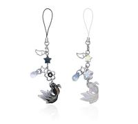 YSJCHEBS 2 Piezas Koi Cadenas para Móviles, Cadenas para Móviles De Moda, Cadenas para Móviles De Estilo Chino, Lindas Cadenas para Móviles, Cadenas Creativas para Móviles