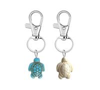 YSJCHEBS 2 Uds Dije de Tortuga, Llaveros Con Animales Creativos, Lindos e Interesantes Accesorios Para Bolsas