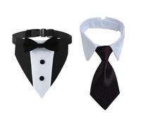 YSJCHEBS 2 Uds Traje para Mascotas Collar Accesorios para Perros Ropa De Boda para Perros Suministros para Mascotas Ropa para Mascotas Bufanda Triangular