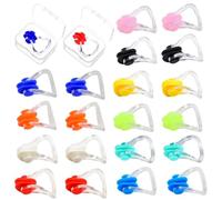 YSJCHEBS 20 Pinzas para La Nariz, 2 Unidades, Caja De Almacenamiento, Pinzas para La Nariz para Nadar, Pinzas para La Nariz para Adultos, Pinzas para La Nariz para Jóvenes