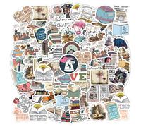 YSJCHEBS 200 Pegatinas De Dibujos Animados, Pegatinas De Graffiti Retro, Pegatinas Decorativas para Decorar Móviles, Botellas De Agua, Maletas, Ordenadores, Notebooks, Etc.