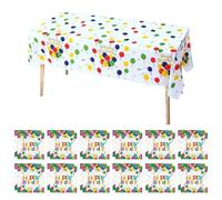 YSJCHEBS 24 Piezas De Papel De Seda con Estampado De Globos De Colores Y 1 Pieza De Mantel con Estampado De Globos, Decoraciones para Fiestas, Decoración De Mesas para Fiestas