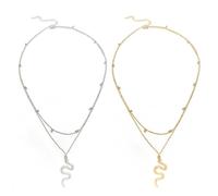 YSJCHEBS 2Pcs Serpiente Cintura Delgada Colgante, Cadena Del Vientre Oro, Cadena De Cintura, Cinturón De Cadena De Cintura Para Las Mujeres, Cadena De Cintura De Playa