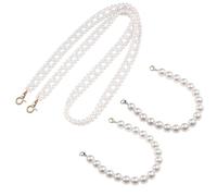 YSJCHEBS 3 Cadenas De Bolsos De Perlas, Cordón De Teléfono Celular De Perlas, Correa De Cadena De Teléfono Celular, Cadena De Perlas De Bolso, Cordón De Perlas para Mujer